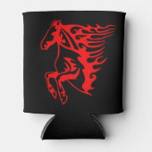 Rafraichisseur De Cannettes Flamme feu rouge Bronco Mustang Cheval sauvage (Devant)