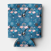 Rafraichisseur De Cannettes Fleurs mignonnes flamants gos motif (Devant)