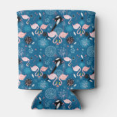 Rafraichisseur De Cannettes Fleurs mignonnes flamants gos motif (Dos)