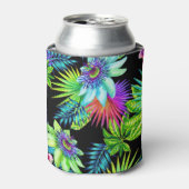 Rafraichisseur De Cannettes Fleurs tropicales, boîte personnalisée (Can devant)