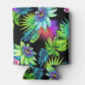 Rafraichisseur De Cannettes Fleurs tropicales, boîte personnalisée (Dos)