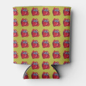 Rafraichisseur De Cannettes Fruit Motif fraises sur l'or fêté (Devant)