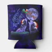 Rafraichisseur De Cannettes Funny Christmas Wolf Pun Happy Howlidays (Dos)
