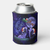 Rafraichisseur De Cannettes Funny Christmas Wolf Pun Happy Howlidays (Can Dos)