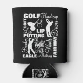 Rafraichisseur De Cannettes Graphique textuel de la terminologie du golf des g (Dos)