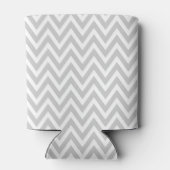 Rafraichisseur De Cannettes Gray et Coral Chevron Monogramme (Dos)