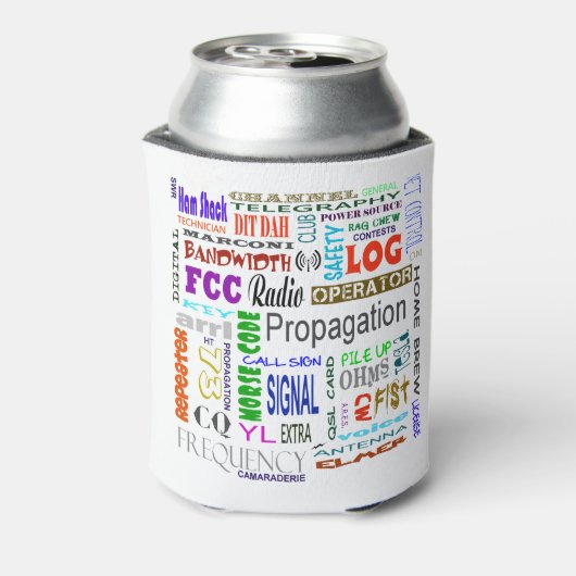 Rafraichisseur De Cannettes Ham Radio Word Coller Can Cooler (Can Dos)