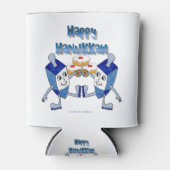 Rafraichisseur De Cannettes Hanoukka Dancing Dreidels et Jelly Doughnut (Devant)