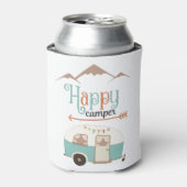 Rafraichisseur De Cannettes Happy Camper Cute Retro RV (Can devant)
