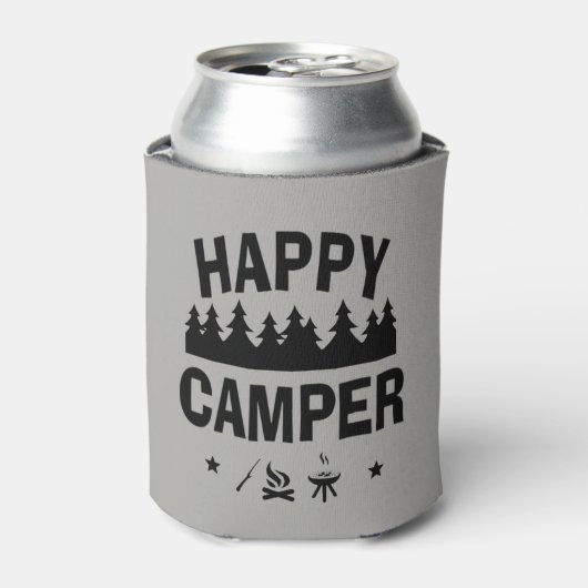 Rafraichisseur De Cannettes Happy Camper Fun Camping Citation (Can devant)