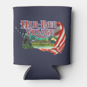 Rafraichisseur De Cannettes Har-Ber Village et drapeau Can Cooler (Devant)