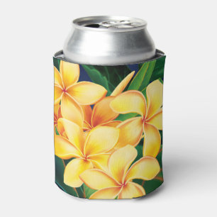 Rafraichisseur De Cannettes Hawaïen tropical de Plumeria de paradis