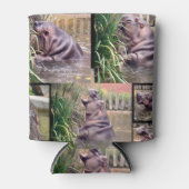 Rafraichisseur De Cannettes Hippo Photo Collage, Titulaire De Stubby (Devant)