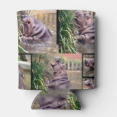 Rafraichisseur De Cannettes Hippo Photo Collage, Titulaire De Stubby (Dos)