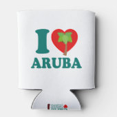 Rafraichisseur De Cannettes I Love Aruba Palm Tree (Dos)