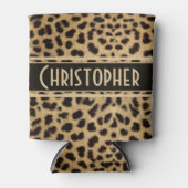 Rafraichisseur De Cannettes Impression personnalisée de la peau tache léopard (Devant)