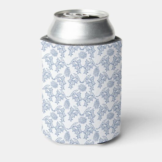 Rafraichisseur De Cannettes Indigo Blue Ethnic Floral Print Can Cooler (Can Dos)