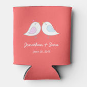 Rafraichisseur De Cannettes Inséparables sur Pink, Mariage (Devant)