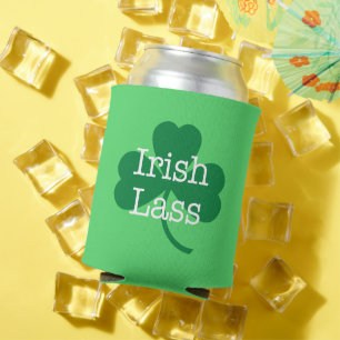 Rafraichisseur De Cannettes Irish Lass St. Paddy's Day Shamrock Can Cooler