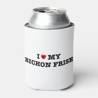 Rafraichisseur De Cannettes J'Ai Coeur Mon Bichon Frise Can Cooler