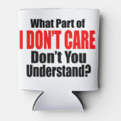 Rafraichisseur De Cannettes Je m'en fiche (Devant)