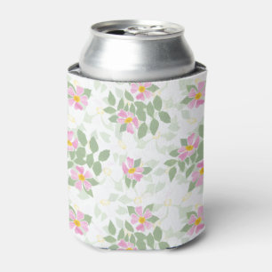 Rafraichisseur De Cannettes Joli Roses de chien rose sur White Can Cooler
