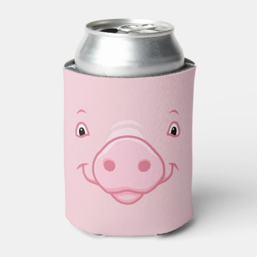 Rafraichisseur De Cannettes Joli Visage De Cochon Rose (Can devant)