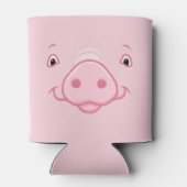 Rafraichisseur De Cannettes Joli Visage De Cochon Rose (Dos)