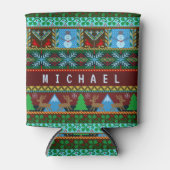 Rafraichisseur De Cannettes Jour férié des neigeurs de Noël | Nom (Devant)