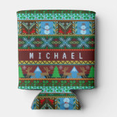 Rafraichisseur De Cannettes Jour férié des neigeurs de Noël | Nom (Dos)