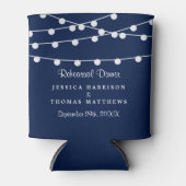 Rafraichisseur De Cannettes La Collection Mariage Bleu Marine Lights (Devant)