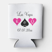 Rafraichisseur De Cannettes Las Vegas thème monogrammed mariage peut refroidis (Devant)