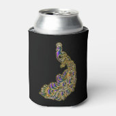 Rafraichisseur De Cannettes Le paon doré et violet brillant (Can devant)
