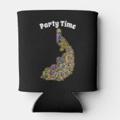 Rafraichisseur De Cannettes Le paon doré et violet brillant (Dos)