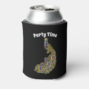 Rafraichisseur De Cannettes Le paon doré et violet brillant