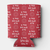 Rafraichisseur De Cannettes Le Petit Rouge et Blanc, Peace, Joy (Dos)