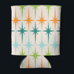 Rafraichisseur De Cannettes Les éclats géométriques vintages peuvent se refroi<br><div class="desc">Vintage. Géométrie. Les débuts. Si vous aimez l'un de ces mots, ce rétro Vintage de Starbursts Géométriques Can Cooler est pour vous. Ce design moderne du milieu du siècle présente un arrière - plan crème avec des rangées d'étoiles turquoise, vert citron, orange et turquoises. Ce design mod s’associe à merveille...</div>