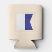 Rafraichisseur De Cannettes Lettre nautique "A" Signal Indicateur (Dos)