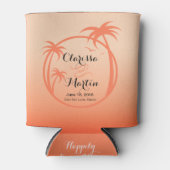 Rafraichisseur De Cannettes Logo tropical de Palm Beach | pêche (Devant)