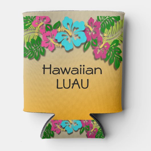 Rafraichisseur De Cannettes Luau Hawaiian peut refroidir (Devant)