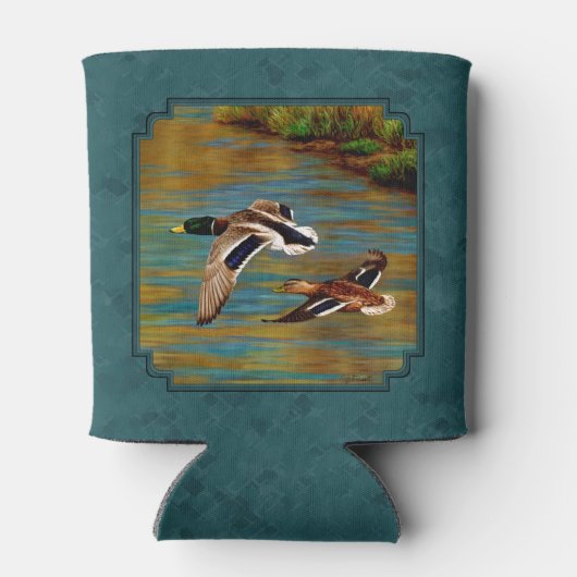 Rafraichisseur De Cannettes Mallard Canards en vol Turquoise (Dos)