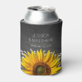 Rafraichisseur De Cannettes Mariage au tableau noir tournesol (Can devant)