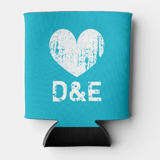 Rafraichisseur De Cannettes Mariage bleu turquoise peut refroidir avec coeur m (Devant)