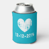 Rafraichisseur De Cannettes Mariage bleu turquoise peut refroidir avec coeur m (Can Dos)