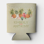 Rafraichisseur De Cannettes mariage de plage tropicale ananas (Devant)