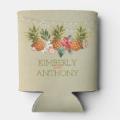 Rafraichisseur De Cannettes mariage de plage tropicale ananas (Dos)