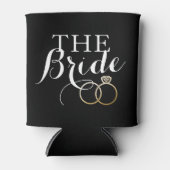 Rafraichisseur De Cannettes Mariage Or Cercles Bride Custom Can Cooler (Devant)