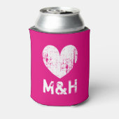 Rafraichisseur De Cannettes Mariage rose néon monogramme personnalisé peut ref (Can Dos)