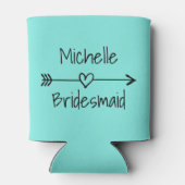 Rafraichisseur De Cannettes Mariée Tribe fête de mariage turquoise peut refroi (Dos)