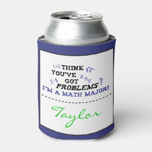 Rafraichisseur De Cannettes Math Graduation majeure Funny Custom Can Cooler (Can devant)